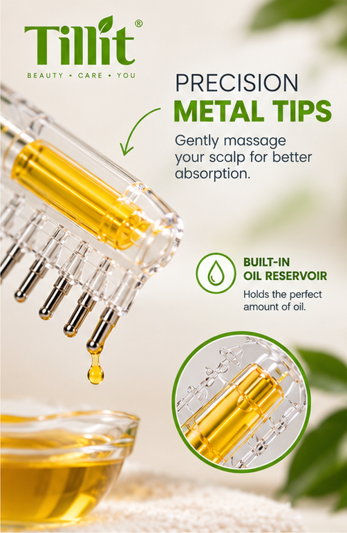 Precision Scalp Oil Applicator Comb